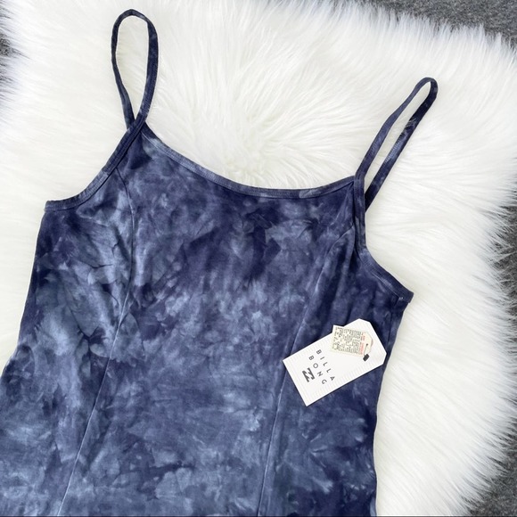 BILLABONG Easy On Me Tie-dye Mini Dress In Charcoal - Picture 4 of 9